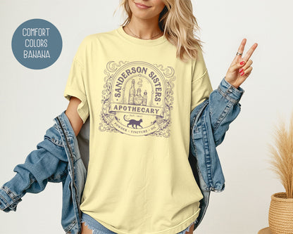 Sanderson Sisters Apothecary Comfort Colors Shirt T-Shirt  CreativeSpecialTs