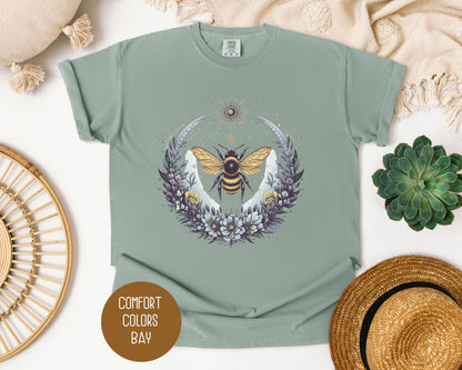 Boho Celestial Floral Bee Shirt