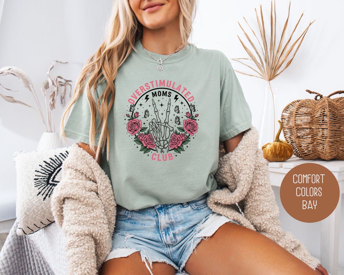 Overstimulated Moms Club Comfort Colors Shirt