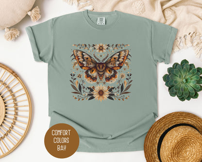 Mystic Bohemian Sunflower Moth Shirt