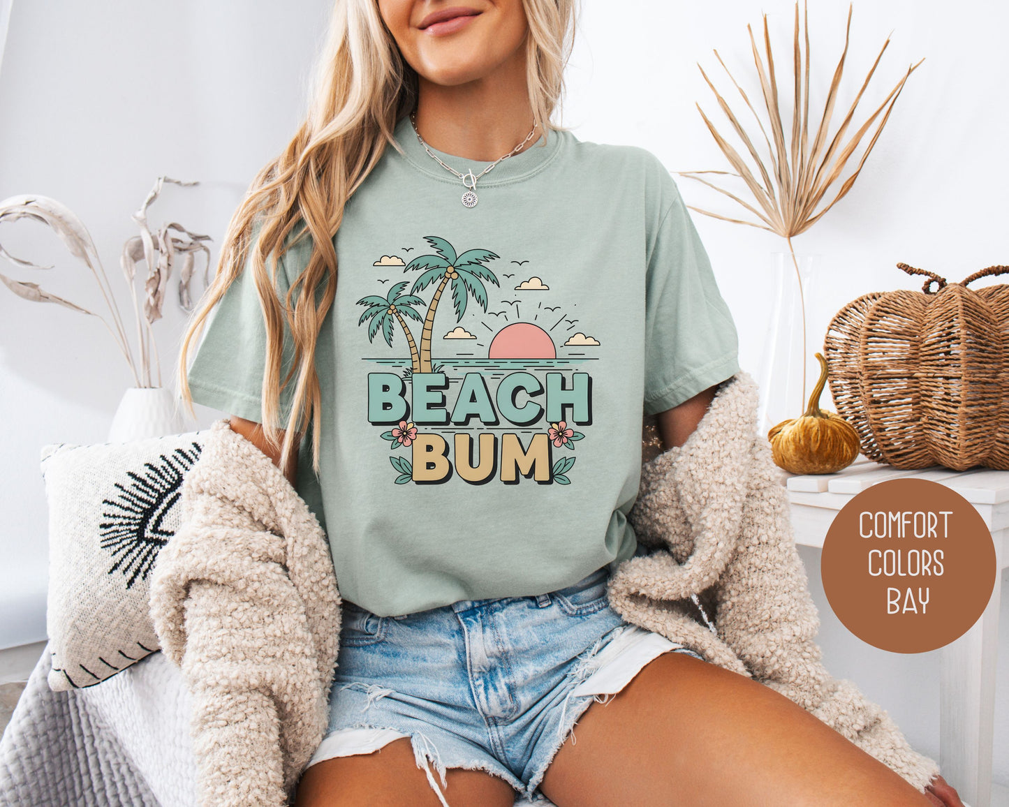 Beach Bum Comfort Colors Shirt T-Shirt  CreativeSpecialTs
