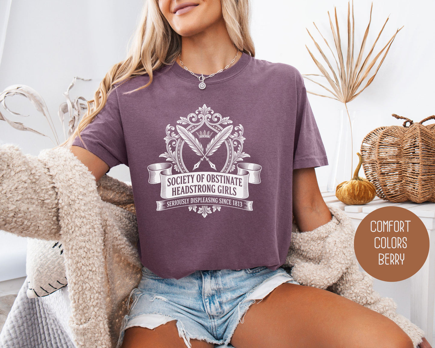 Society of Obstinate Headstrong Girls Comfort Colors Shirt T-Shirt  CreativeSpecialTs