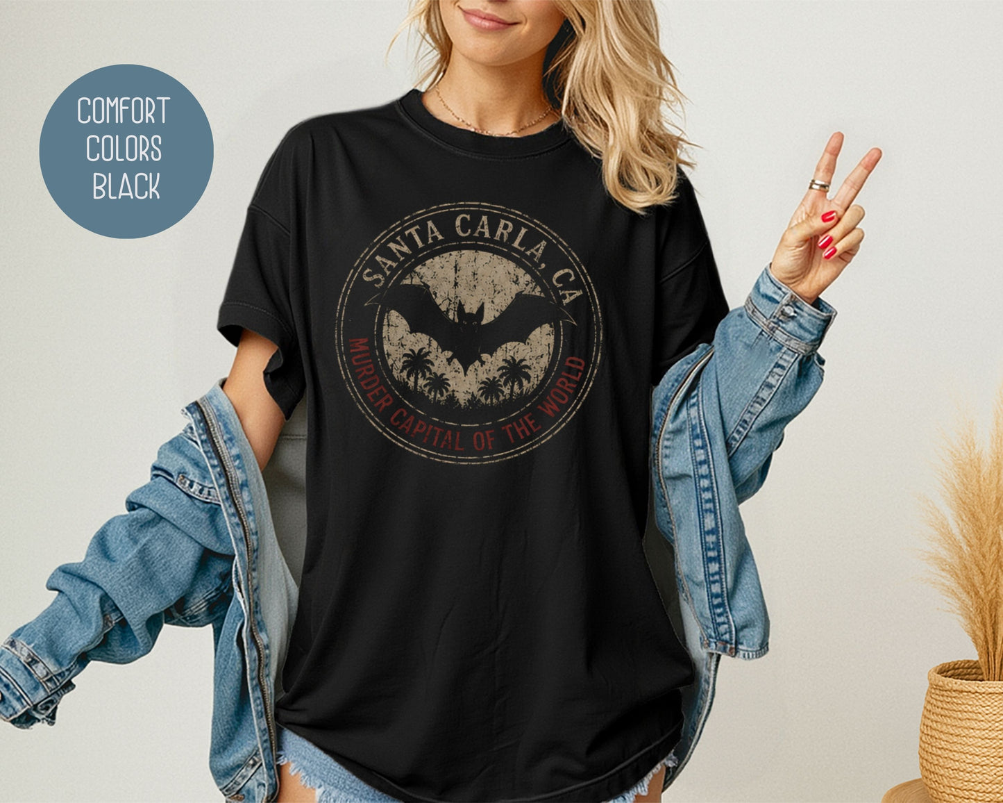 Santa Carla Murder Capital of the World Comfort Colors Shirt T-Shirt  Printify