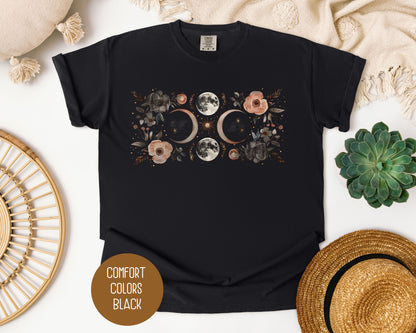 Celestial Lunar Phase Comfort Colors Shirt