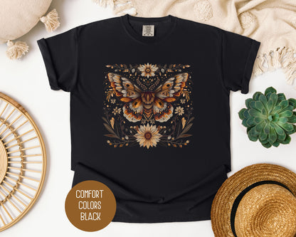 Mystic Bohemian Sunflower Moth Shirt