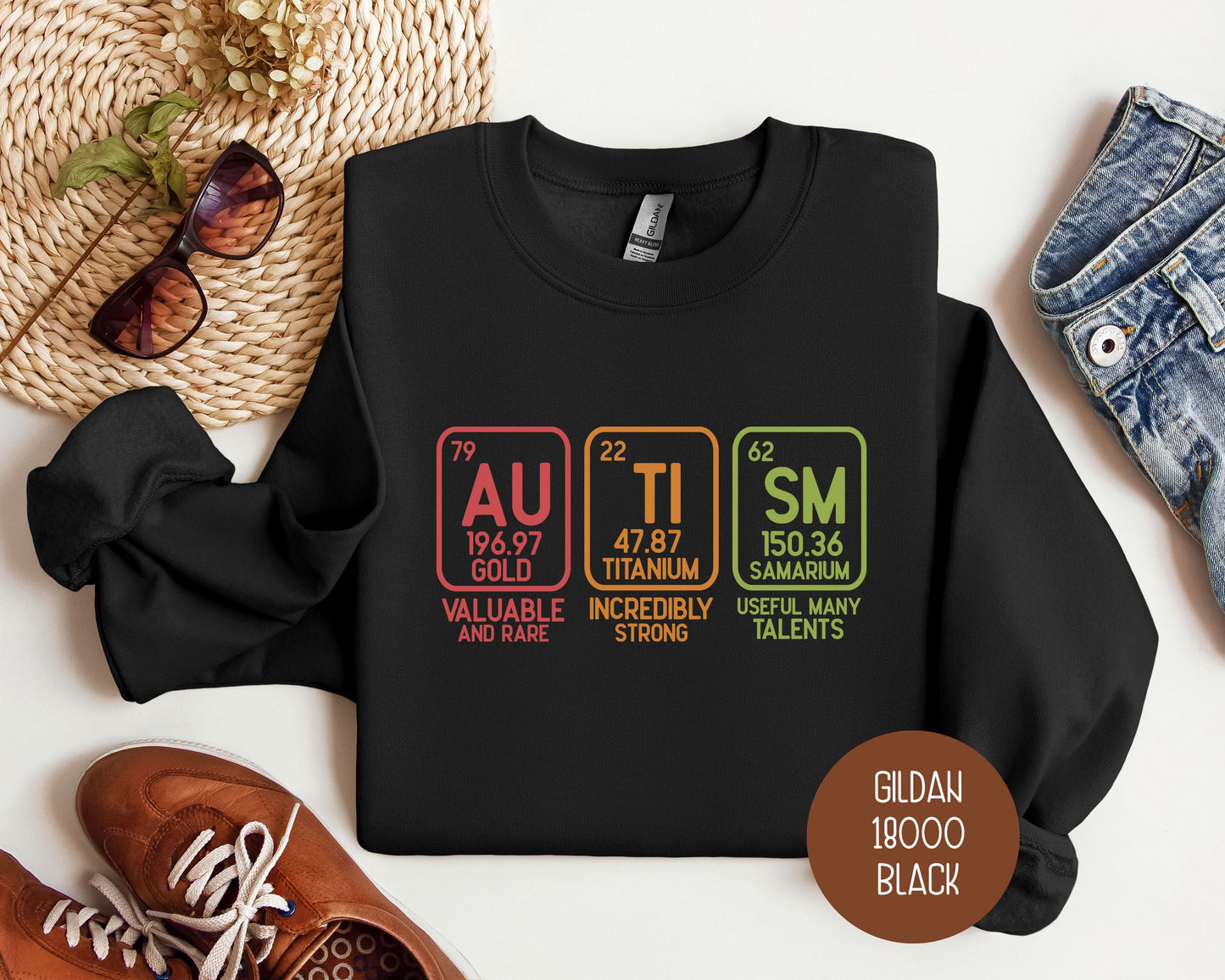 Autism Periodic Table Awareness Sweatshirt