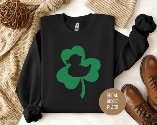 Lucky Duck St. Patrick's Day Shamrock Sweatshirt