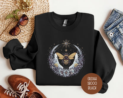 Boho Celestial Floral Bee Sweatshirt