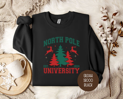 North Pole University Christmas Sweatshirt