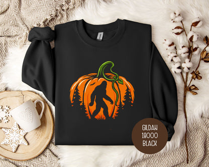 Bigfoot Pumpkin Halloween Sweatshirt