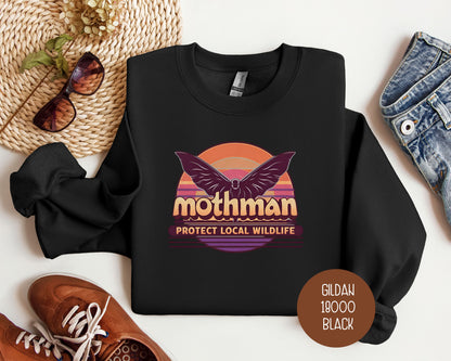 Mothman Protect Local Wildlife Sweatshirt