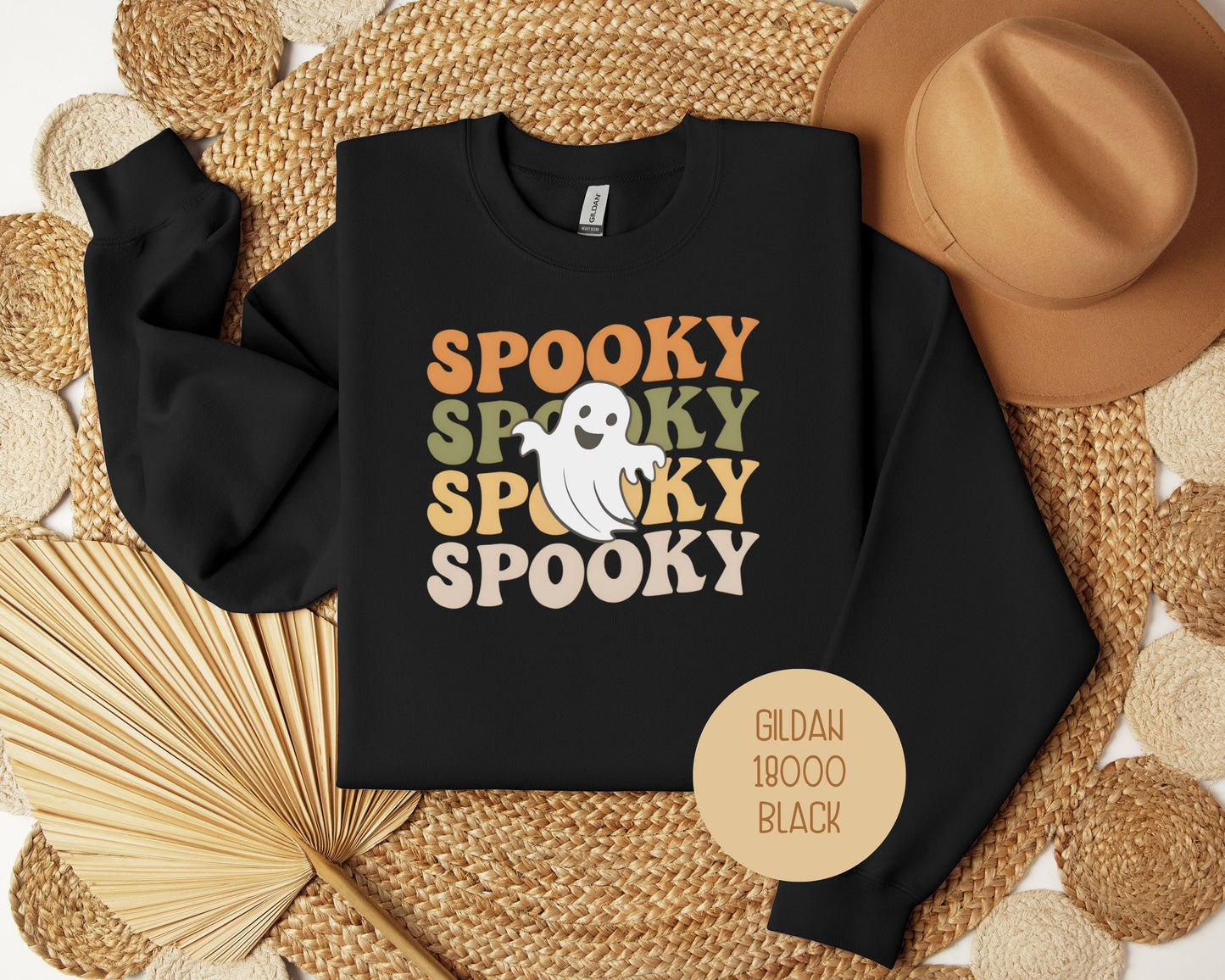 Spooky Halloween Retro Ghost Sweatshirt