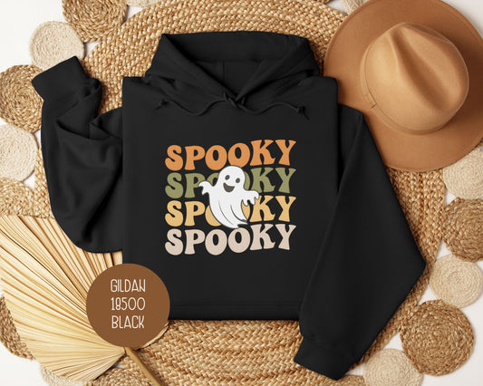 Spooky Halloween Retro Ghost Hoodie