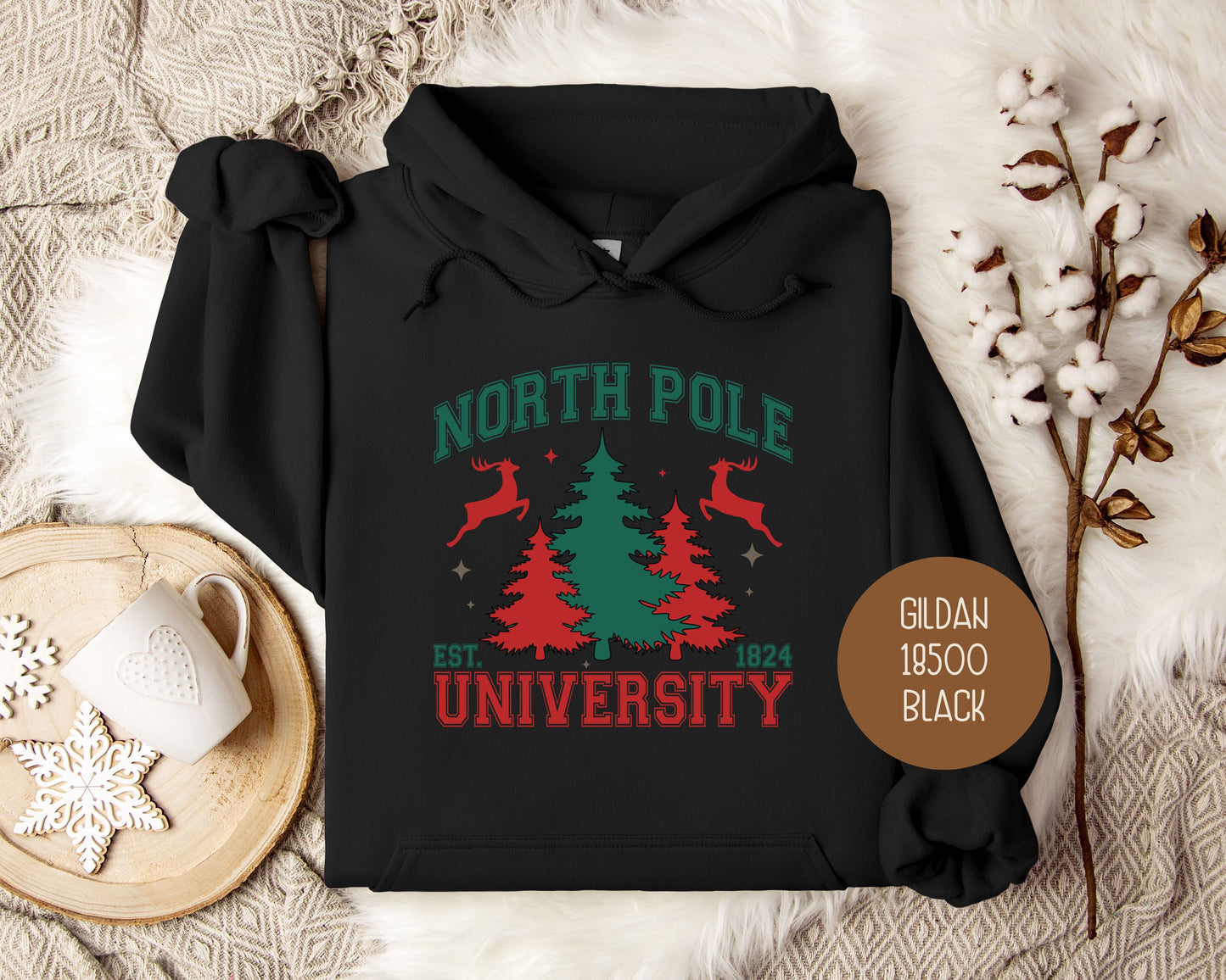 North Pole University Christmas Hoodie