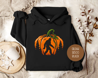 Bigfoot Pumpkin Halloween Hoodie