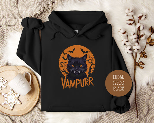 Vampurr Cat Halloween Hoodie