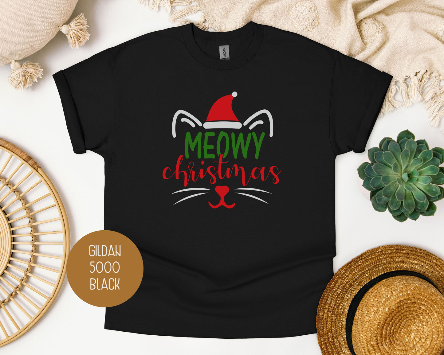 Meowy Christmas Youth Shirt