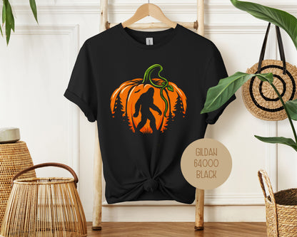 Bigfoot Pumpkin Halloween Shirt