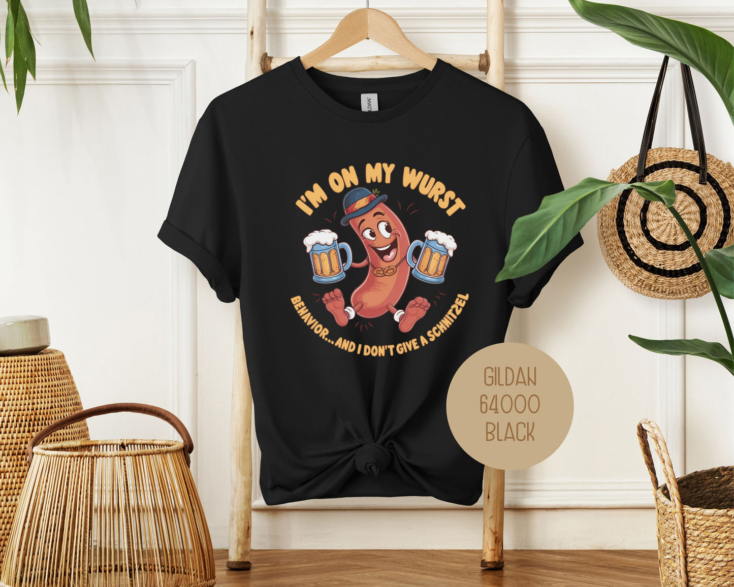 I'm On My Wurst Behavior and Don't Give Schnitzel Oktoberfest Shirt