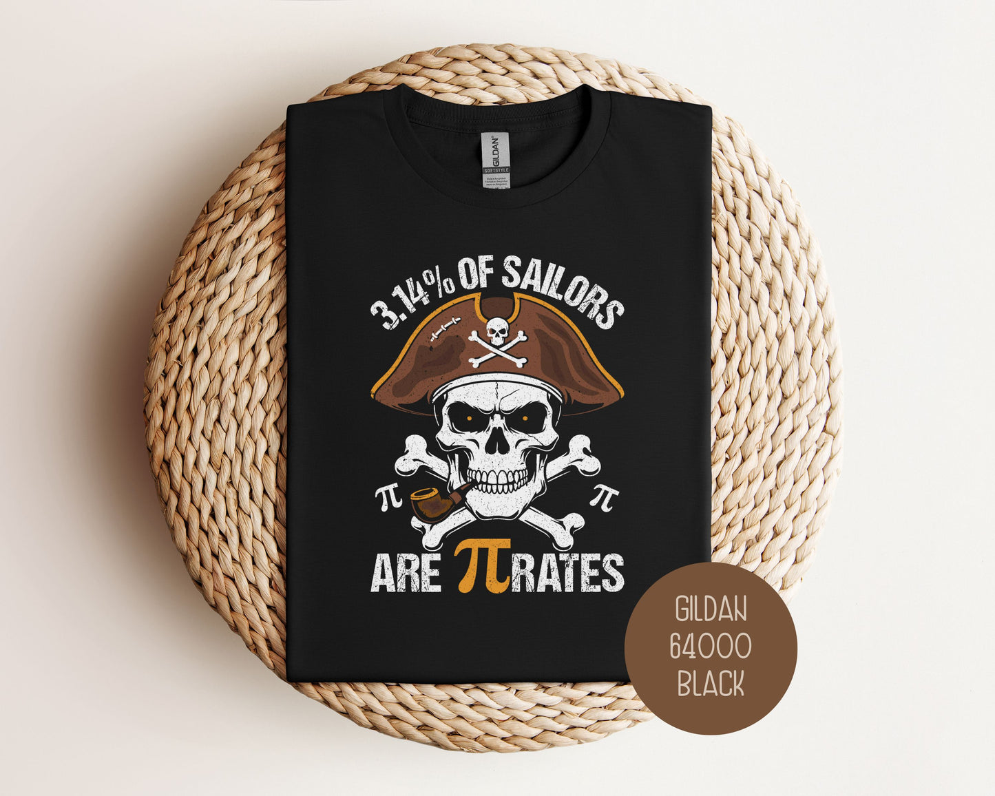 3.14% of Sailors are Pirates Pi Day Shirt