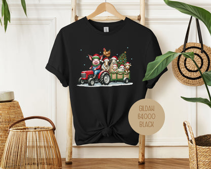 Country Farm Tractor Christmas Shirt