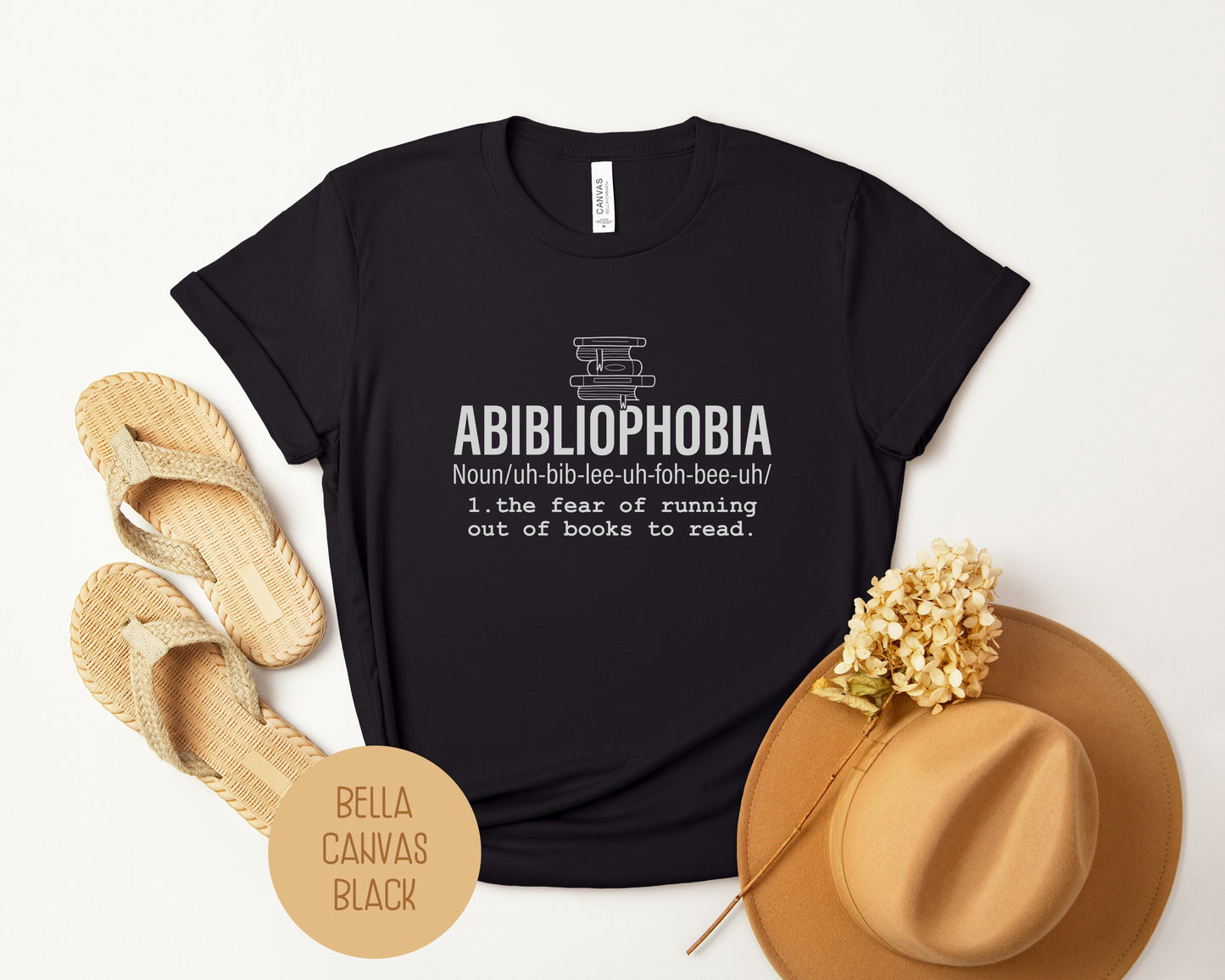 Abibliophobia Definition Shirt