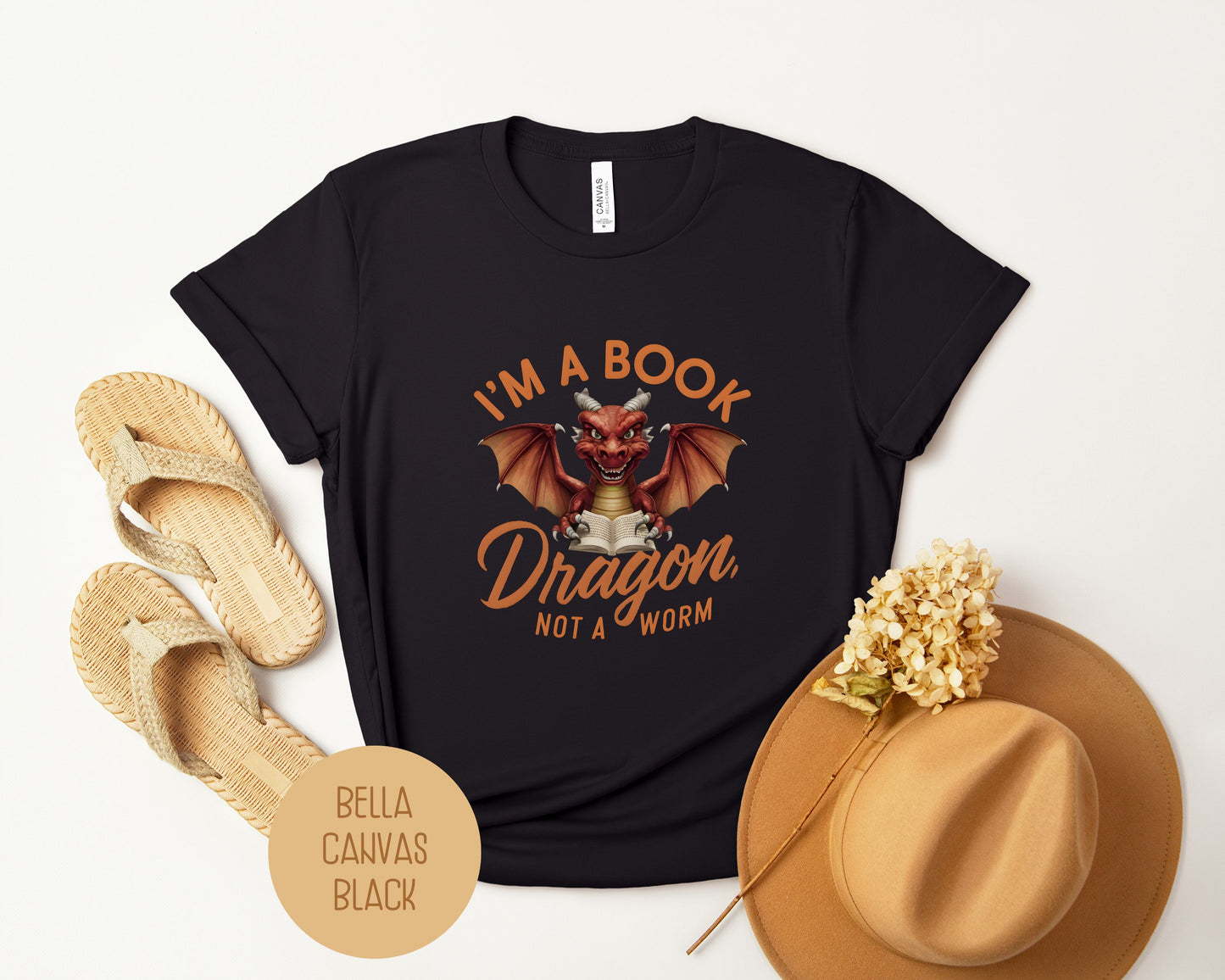 I'm a Book Dragon, Not a Worm Shirt