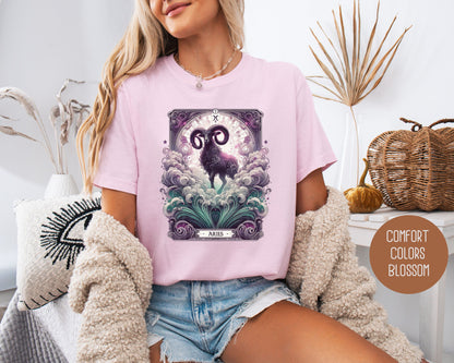 Aries Zodiac Comfort Colors Shirt