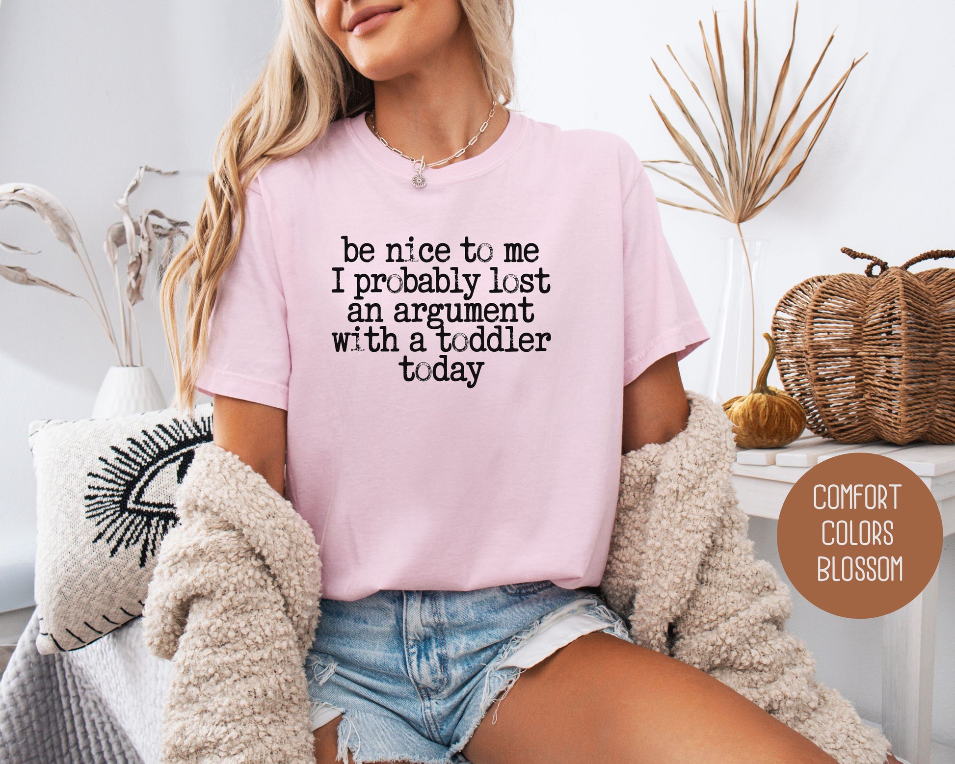 Be Nice to Me I Probably Lost an Argument With a Toddler Today Comfort Colors Shirt T-Shirt  CreativeSpecialTs
