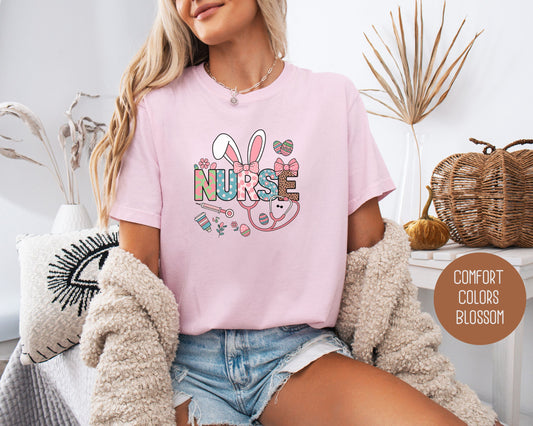 Easter Nurse Comfort Colors Shirt - CreativeSpecialTs