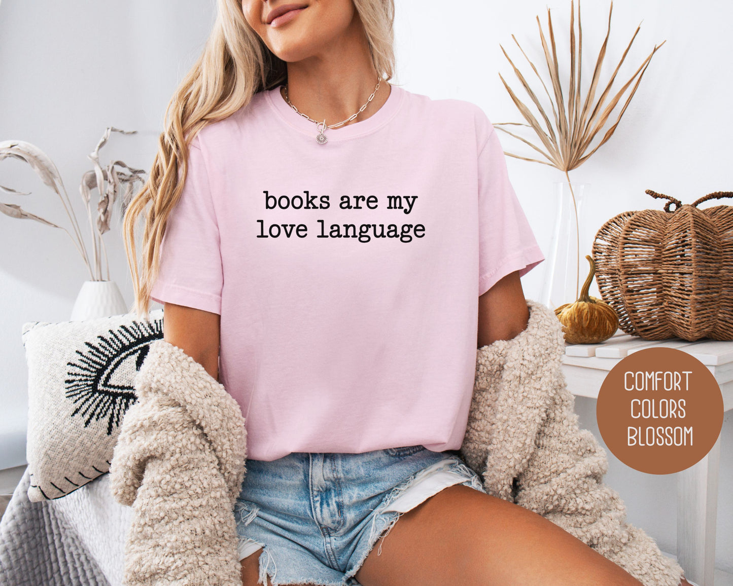 Books are My Love Language Comfort Colors Shirt