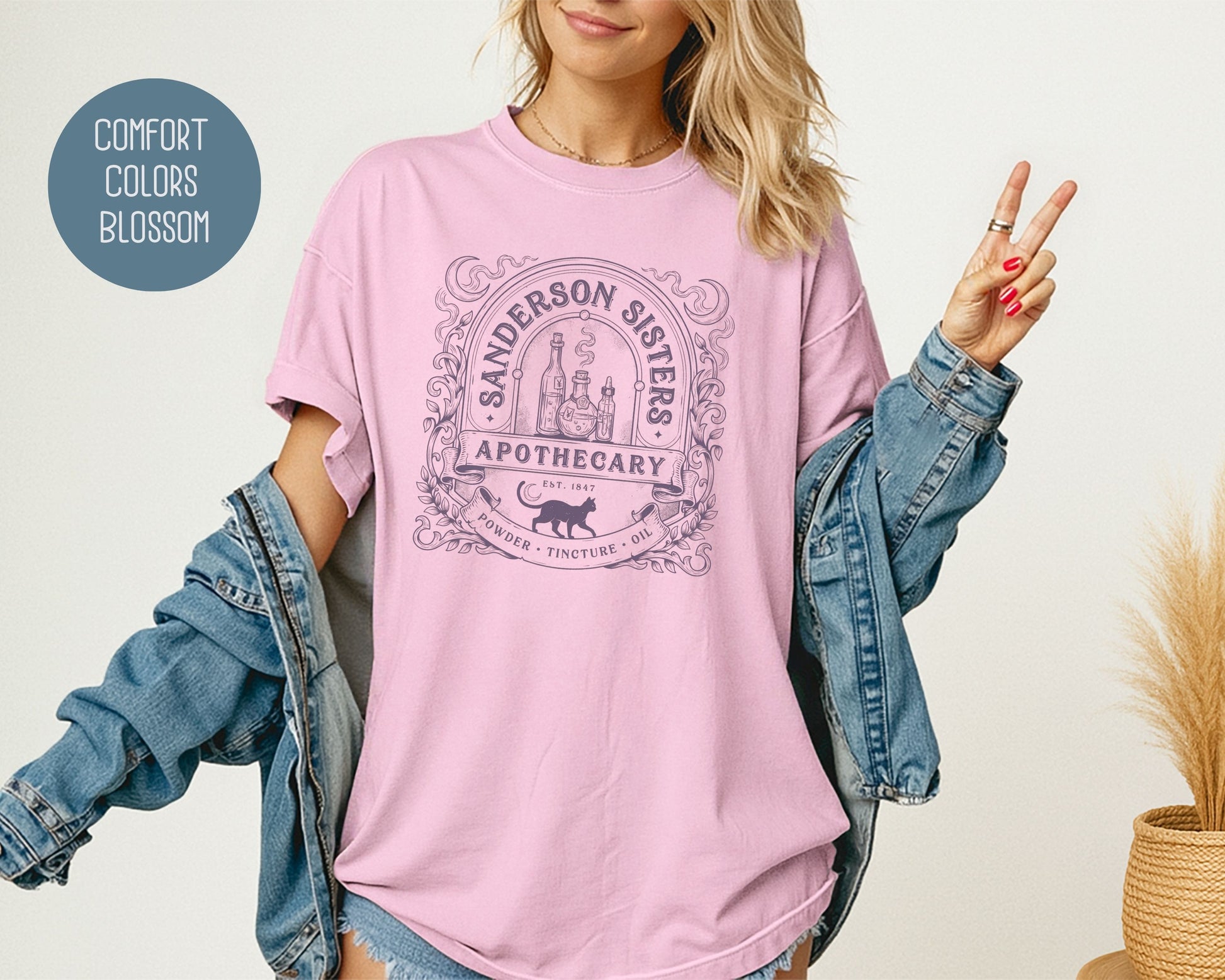 Sanderson Sisters Apothecary Comfort Colors Shirt T-Shirt  CreativeSpecialTs