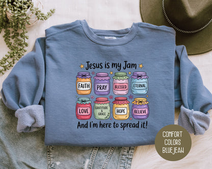 Jesus is My Jam Comfort Colors Sweatshirt