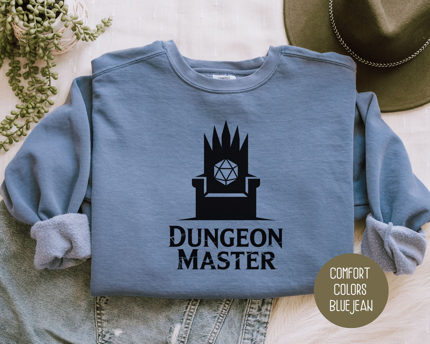 Dungeon Master Comfort Colors Sweatshirt Sweatshirt  CreativeSpecialTs