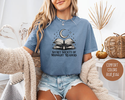 Secret Society of Midnight Readers Comfort Colors Shirt T-Shirt  CreativeSpecialTs