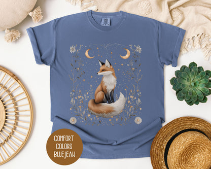 Celestial Cottagecore Fox Shirt