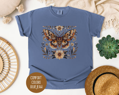 Mystic Bohemian Sunflower Moth Shirt