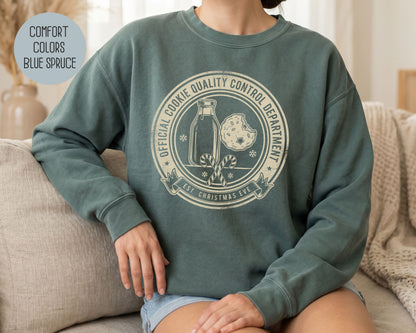 Official Cookie Quality Control Department Comfort Colors Sweatshirt Sweatshirt  CreativeSpecialTs