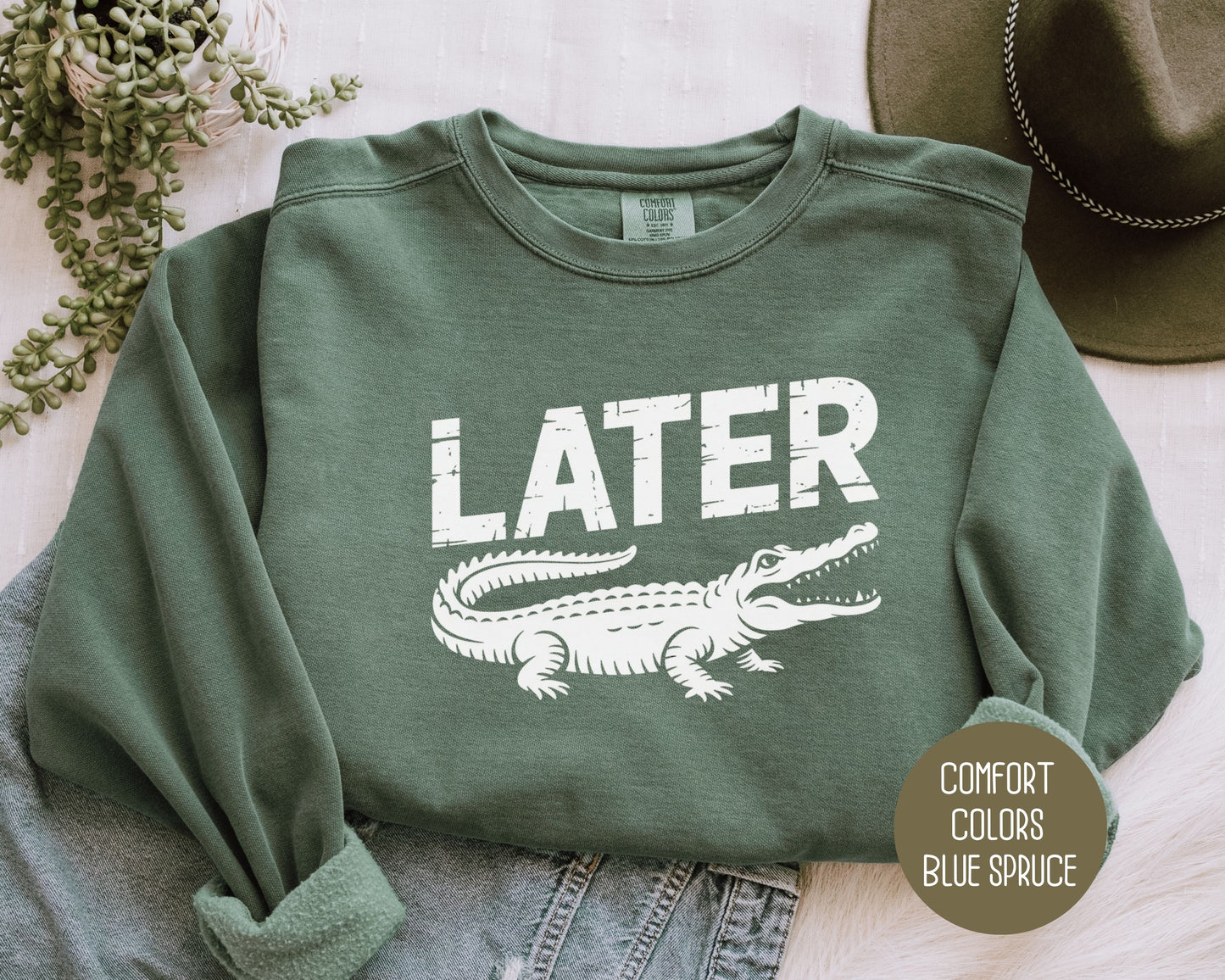 Lator Gator Comfort Colors Sweatshirt Sweatshirt  CreativeSpecialTs