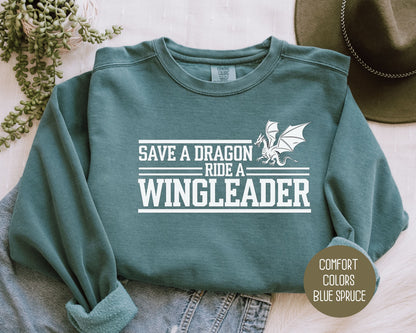 Save a Dragon Ride a Wingleader Comfort Colors Sweatshirt