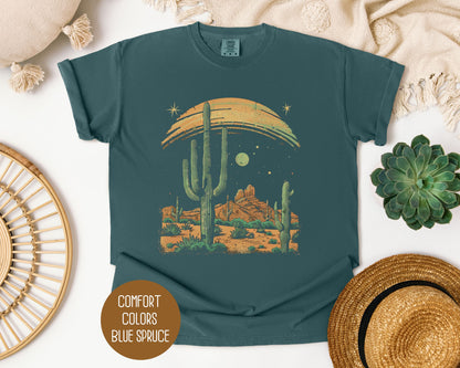 Desert Cactus Sunrise Vintage Shirt