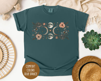 Celestial Lunar Phase Comfort Colors Shirt