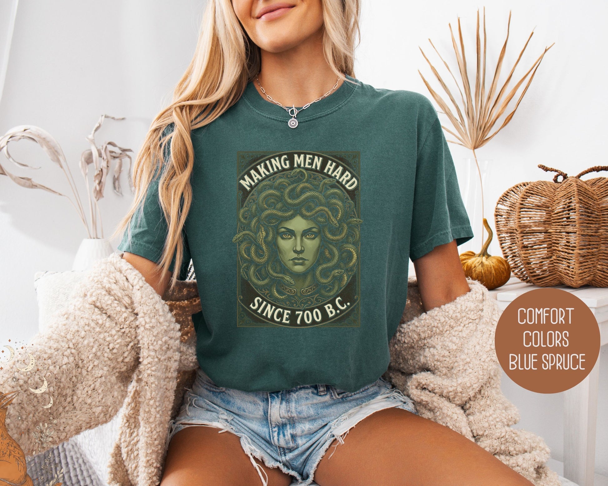 Making Men Hard Since 700 BC Medusa Comfort Colors Shirt T-Shirt  CreativeSpecialTs