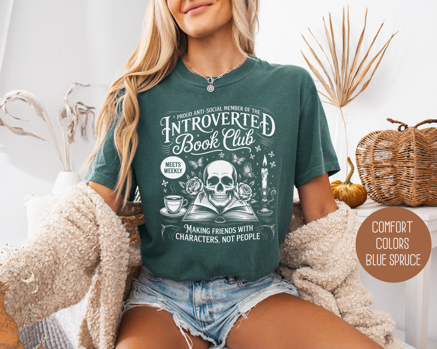 Anti-Social Member of Introverted Book Club Comfort Colors Shirt