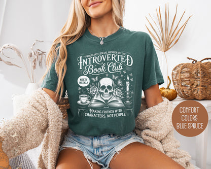 Anti-Social Member of Introverted Book Club Comfort Colors Shirt