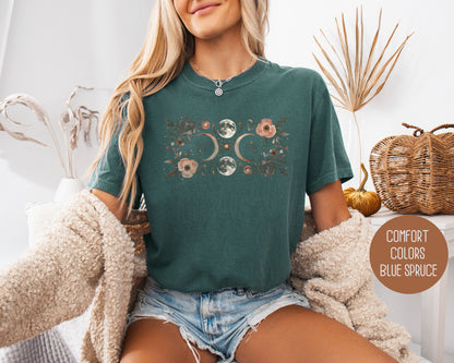 Celestial Lunar Phase Comfort Colors Shirt