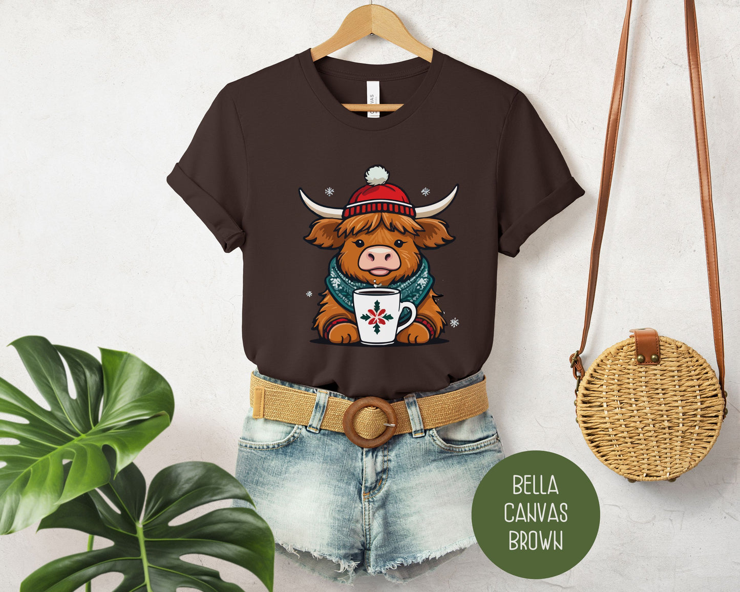 Christmas Baby Highland Cow Shirt