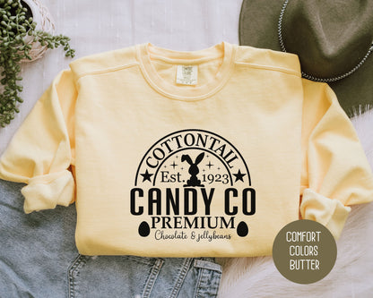 Cottontail Candy Company Easter Comfort Colors Sweatshirt