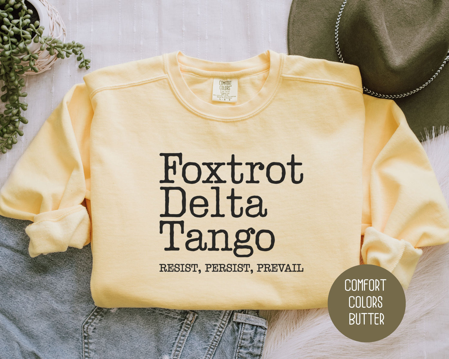 Foxtrot Delta Tango Comfort Colors Sweatshirt