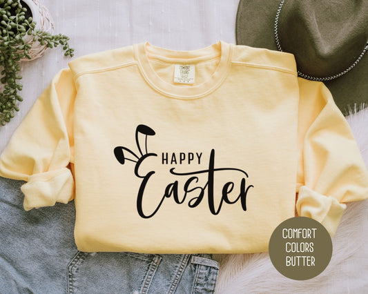 Happy Easter Bunny Comfort Colors Sweatshirt